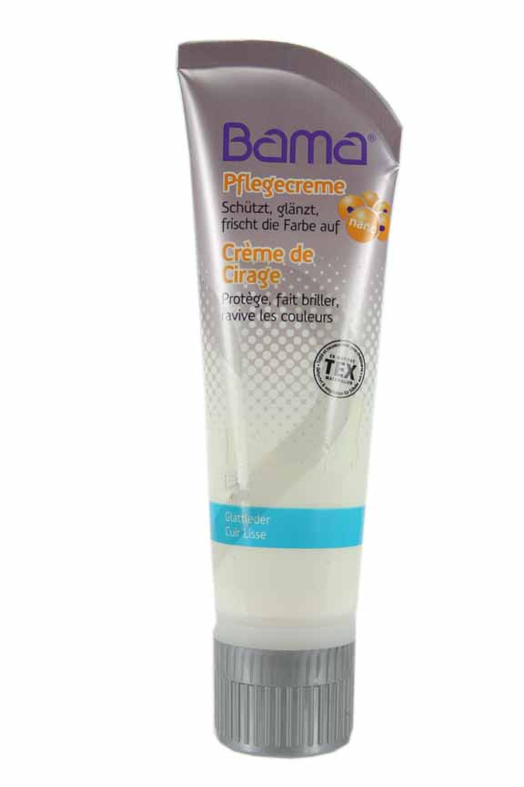 65€/100ml) Bama Schuhcreme Lederpflege Glattleder creme weiss